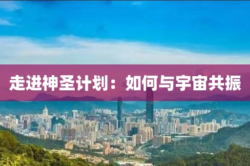 走进神圣计划：如何与宇宙共振