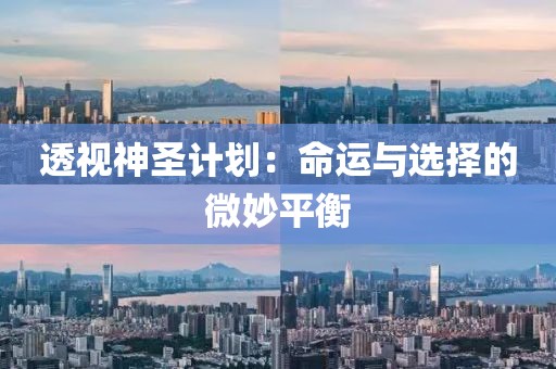 透视神圣计划：命运与选择的微妙平衡